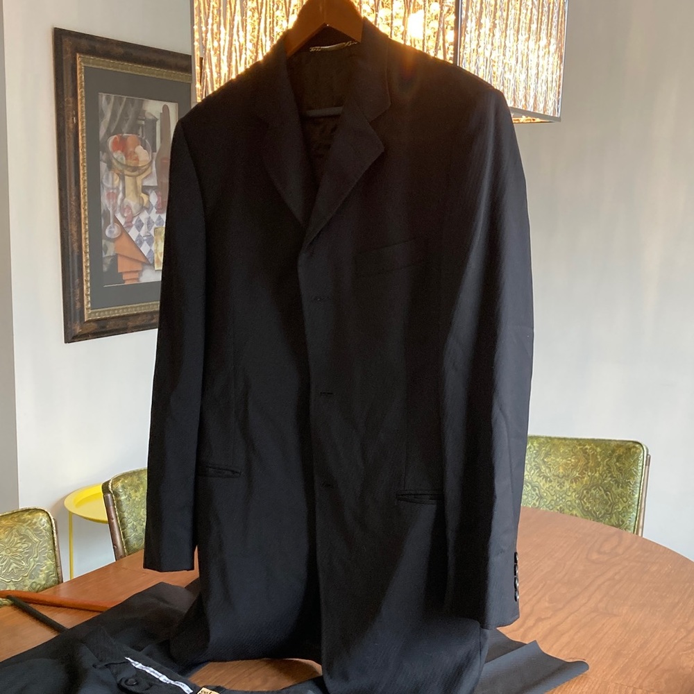 Y2K Early 2000s Dolce & Gabbana Classic Black Suit